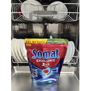 SOMAT Excellence 3in1 Dishwasher detergent caps -XXL 50 tabs-