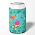 thumbnail image 2 of Bird on Teal Polkadots Can or Bottle Hugger, 2 of 5