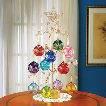 Personalized Gold Tree Stand for Birthstone Ornaments - Walmart.com