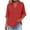 Red, variant on Womens Short Sleeve T Shirts Summer Plus Size V-Neck Button-up Solid Color Casual Outdoor Sport Womens Blouses Dressy Casual