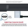 thumbnail image 3 of JSER 1.0M HDMI 2.1 Ultra Thin HDTV Cable 8K 4K Hyper Super Flexible Slim Cord Right Angled 90 Degree Type-A Male to Male for Computer HDTV, 3 of 9