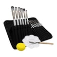 thumbnail image 4 of Juego de 15 pinceles para pintar perfecl Kit de pinceles Esponja moderna con mango de madera, 4 of 8