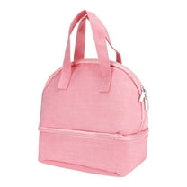 Unique Bargains Lunch Bag Insulated Bag Cute Tote Bag Pink