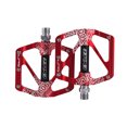 thumbnail image 1 of Advancent 1 par de pedales de ciclo, sillines planos, ligeros y duraderos, plataforma de rodamiento resistente al agua, piezas de Trekking, mantenimiento Ciclismo Rojo Advancent OD029905-02B, 1 of 6