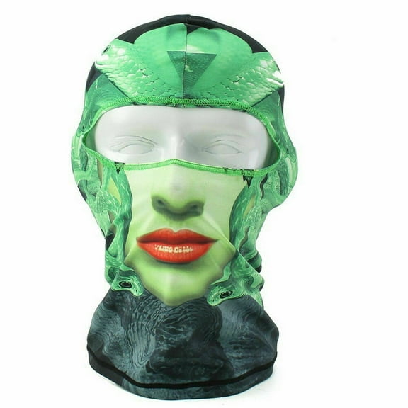 3D Skull Balaclava Ski Mask for Men Women, Motorcycle Cycling UV Protection Full Face Mask Scarf, Summer Cooling Neck Hood for Hiking Skiing Halloween