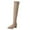Beige, variant on Rokment Women's Fall Winter over The Knee Dress Boots 2025 Fashion Slim Fit Pointed Toe Chunky Block High Heel Pull on Thigh High Long Tall Boots