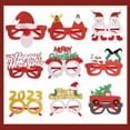 thumbnail image 4 of Christmas Decorative Glasses Santa Claus Eyeglasses Red Snowflake Christmas Hat New Year Decorations Photography Props For Women Men C C, 4 of 8