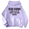 thumbnail image 1 of Sudadera con capucha Gibobby para Mujer Estampado lindo morado XL, 1 of 3