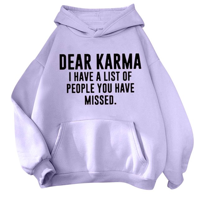 Sudadera con capucha Gibobby para Mujer Estampado lindo morado XL