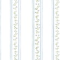 thumbnail image 2 of Manhattan Comfort Quincy 32.7 Ft. x 20.5 In. Vinyl Blue Floral Stripe Wallpaper Covering, 2 of 2