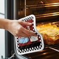thumbnail image 3 of Chef Pot Holders for Kitchen Heatproof Potholder, 2 Pack Cartoon Red Food Cooking Black White Buffalo Check Hot Pads Multipurpose Oven Pads Cloth Potholders Trivet for Cooking and Baking, 3 of 8