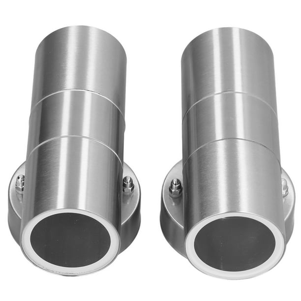 Aplique de pared para exteriores NikouMX 2 piezas GU10 Luces de pared de acero inoxidable