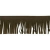 Wrights 2-1/8" Seal Brown Suede Fringe, 1 Each