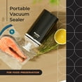 thumbnail image 5 of Mueller Handheld Vacuum Sealer Machine, Cordless Portable Food Sealer With (4) Reusable Zipper Bags & Charging System, For Travel and On-the-Go Food Storage, 5 of 10