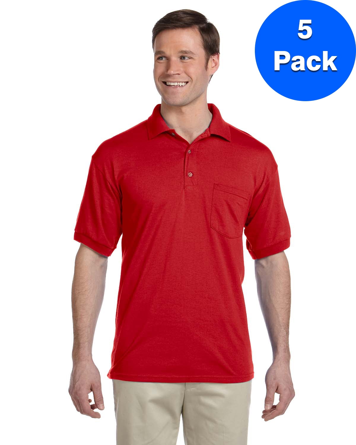 Gildan 5.6 oz Ultra Blend 50//50 Jersey Polo with Pocket