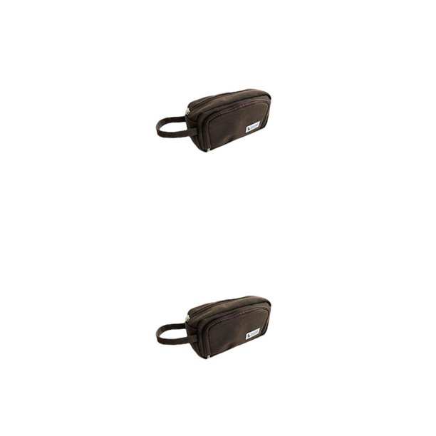 Seitruly Estuche de lápices de gran capacidad, estuches de lápices simples, caja de lápices escolar, bolsas para bolígrafos, regalos gruesos para Chocolate 2piezas