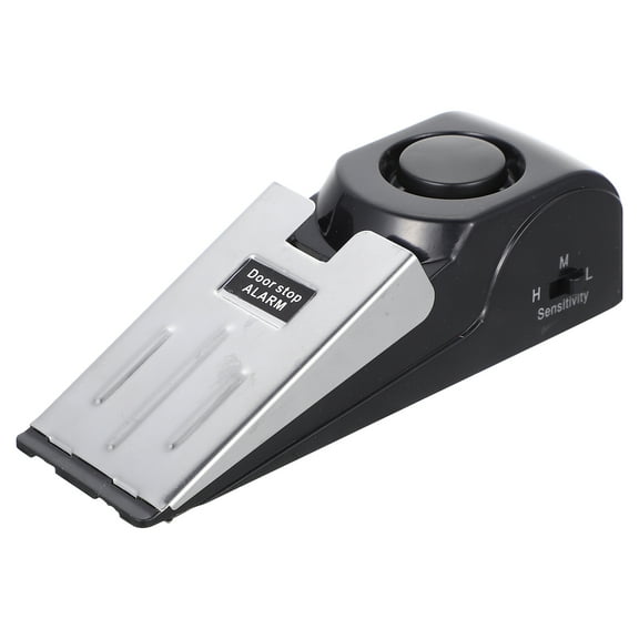 LULULION Door Stop Alarm Device Portable ABS Door Stopping Tool with Anti Skid Feature for Home Security