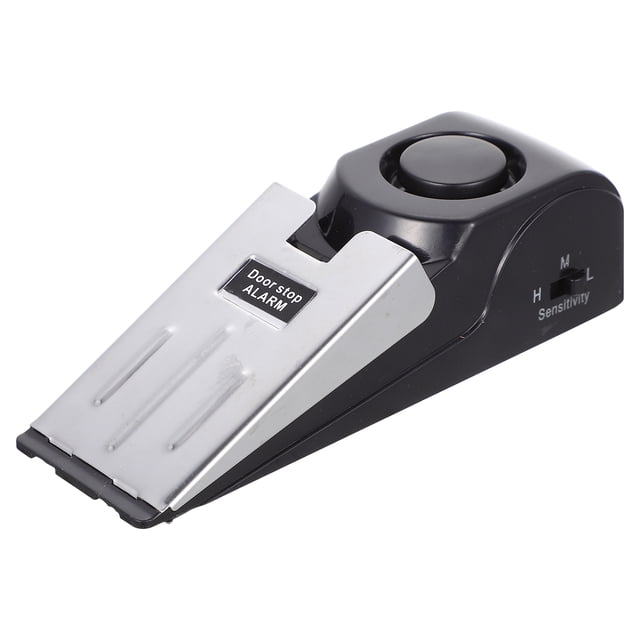 ColoMX Parada de parada de puerta tope de puerta portátil con alarma de seguridad tope de alarma antirrobo de la puerta
