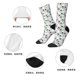 thumbnail image 5 of Balery Colorful Hat Snowman Calcetas Largas con Estampado para Hombre y Mujer – Suaves y Transpirables, Talla Única (US 5-11), 5 of 6