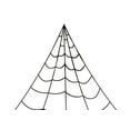 thumbnail image 3 of Hvmvliv Triangular Halloween Spider Web Decorations Huge Spiders Web for Indoor Outdoor Halloween Decorations Yard Home Party Haunted Decor Black, 3 of 4