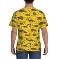 thumbnail image 3 of Bixox Men's Vintage Excavator Printed Short Sleeve Skinny Athletic T-Shirt, 3 of 6