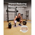 thumbnail image 3 of AIRHOP 0.79in Thick 96 Sq Ft Exercise Equipment Mats, 24 Tiles Upgraded Rubber Top with High Density EVA Foam, Large Interlocking Puzzle Gym Flooring for Home Gym, Heavy Weight Workout,Wood, 3 of 9