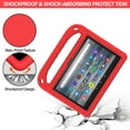 thumbnail image 6 of Dteck Case for All-New Fire 7 Tablet (12th Generation, 2022 Release),Shockproof EVA Foam Kids Friendly Case Handle Kickstand Lightweight Cover,Red, 6 of 6