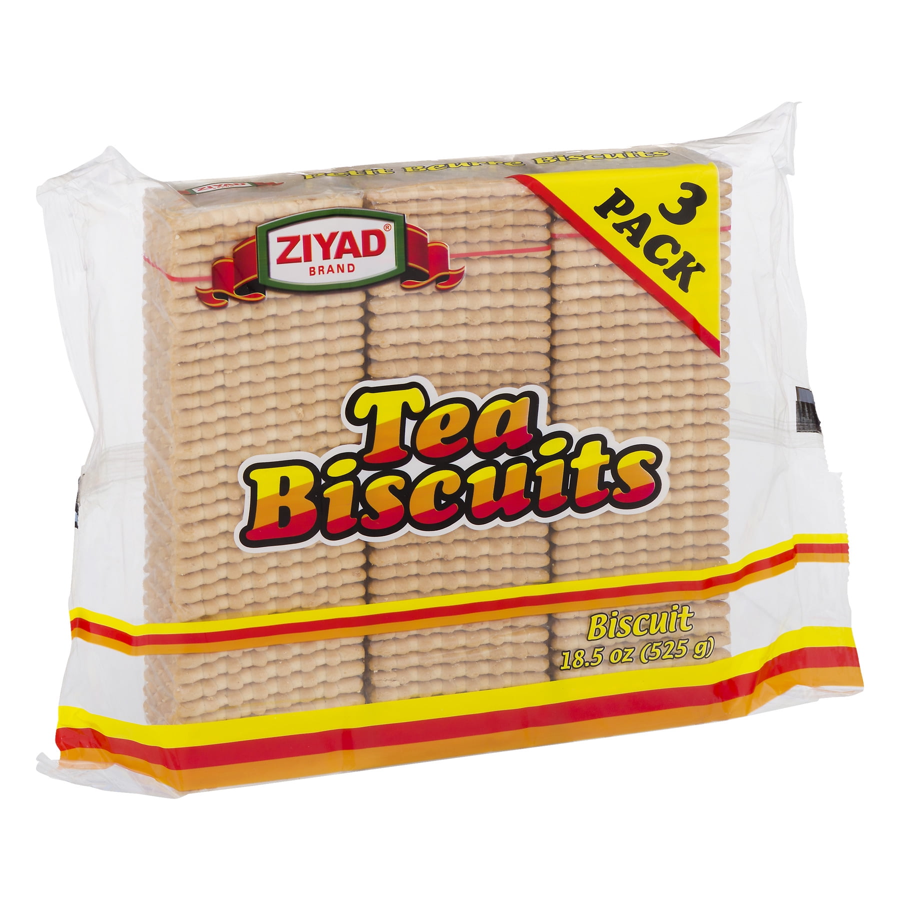 (4 pack) Ziyad Tea Biscuits "3 Pack" 525 Gm Pack