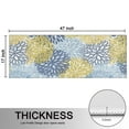 thumbnail image 5 of Kitchen Rugs Sets Of 2,Blue and Yellow Floral Pattern Anti Fatigue Kitchen Mat Rugs Non Slip Washable,Decorative Kitchen Floor Mats for Kitchen,Sink,Laundry,17"X47", 5 of 5