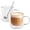 2 Packs, variant on Double Wall Insulated Latte Glasses 10oz with Handle - Set of 2, Clear Glass Mugs for Cappuccino, Espresso, Tea & Hot Drinks
