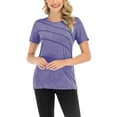 thumbnail image 5 of MAWCLOS 2 Pack Womens Athletic Shirts Crewneck Short Sleeve Moisture Wicking Pullover T-Shirts Breathable Workout Yoga Tops, 5 of 6