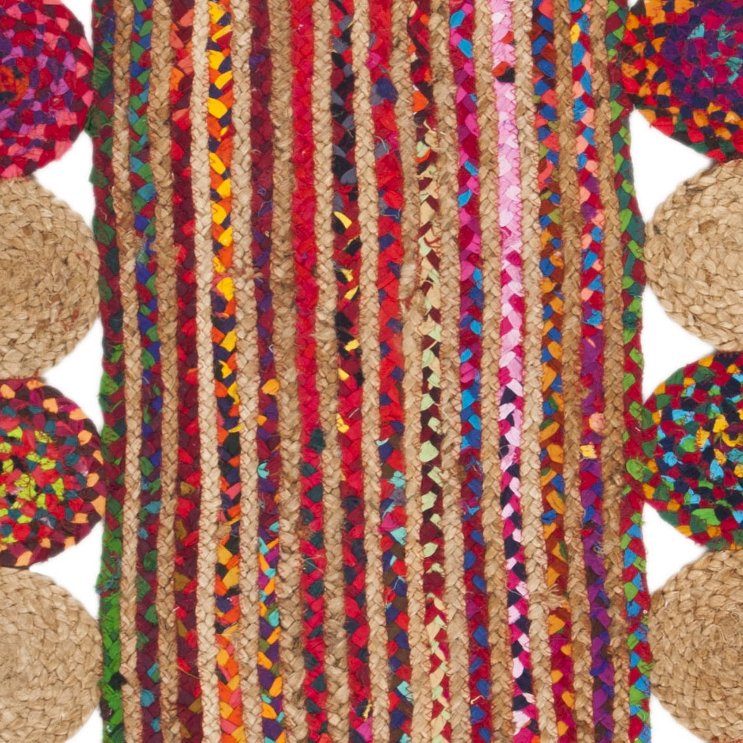 SAFAVIEH Cape Cod Kyle Geometric Runner Rug, Red/Multi, 2'3" x 6'