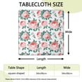 thumbnail image 2 of Square Tablecloth with Elastic Edges 34 * 34 Inch Pioneer Waterproof Rose Repeat Table Cover Washable Indoor and Outdoor for Party Kitchen Dinner Banquet Patio Picnic, 2 of 6