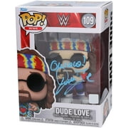 Dude Love WWE Autographed #109 Funko Pop! Figurine with "Owww!" Inscription - Fanatics Authentic Certified