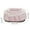 56#Pink, variant on Stijggn Heated Dog Bed Calming Donut Dog Bed Anti-Anxiety Plush Pillow Round Puppy Cat Bed for Small Medium Dogs Cats