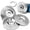 MIX*Silver, variant on Tungsten Carbide Wood Carving Discs for Angle Grinder, Heavy-Duty Grinding and Sanding Wheels, Gold, 4 Pack (3*Flat Surface, 0.6, 3.94, Inches)
