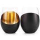 thumbnail image 4 of MyGift - Juego de 6 vasos con diseño moderno en color dorado y negro mate, cada vaso tiene capadiad de 18 onzas, 4 of 7