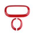 thumbnail image 2 of 3 protectores de marco para luz de lectura nuevos para Jeep Wrangler de 4 puertas (2007-2016), color rojo/plateado, 2 of 8