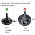 thumbnail image 2 of ARCADORA Kit de Joints de Rotor de Valve d'Assouplissant 7238468 pour Kenmore EcoPure GE Morton NorthStar 5 Vis, 2 of 2