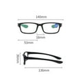 thumbnail image 5 of Unisex READING GLASSES Mens Womens SPORTS Silicone Temple Reader +1.5 2.5 3.5-Red / Black-+100, 5 of 5