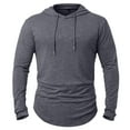 thumbnail image 3 of Enridrech Big and Tall Shirts Men Long Sleeve Hooded Pullover Tee Long Sleeve Top Athletic T Shirt for Hiking Running, 3 of 6