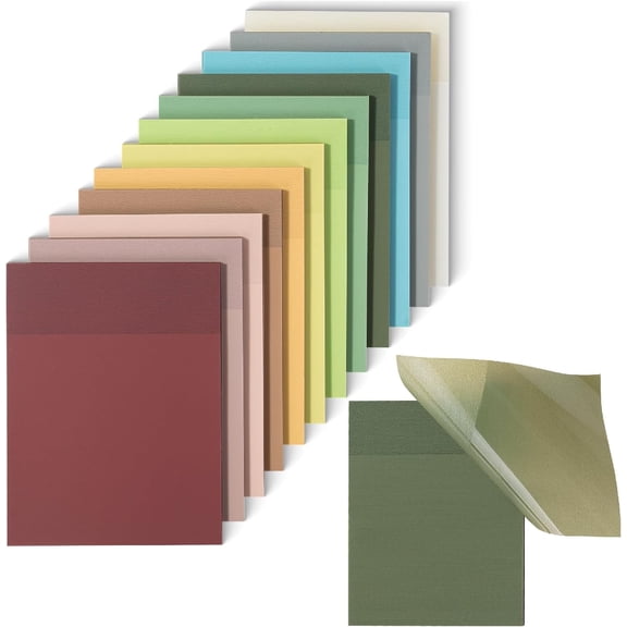 Mr. Pen- Transparent Sticky Notes, 3"×4", 600 Sheets, Vintage Colors, See Through Sticky Notes, Sticky Notes Transparent