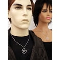 thumbnail image 3 of Pentacle Polished Silver Finish Medieval Renaissance Pendant Necklace by Real Metal NK-11, 3 of 5