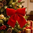 thumbnail image 5 of WDOBM Christmas Decorative Bows, Red Christmas Bow Ornament Tree Wreath Door Wall Party, Christmas Tree Bow, Hanging Christmas Ornaments for Home Decor Indoor, 5 of 7