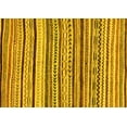 thumbnail image 1 of Ahgly Company Machine Washable Indoor Rectangle Abstract Yellow Modern Area Rugs, 4' x 6', 1 of 4