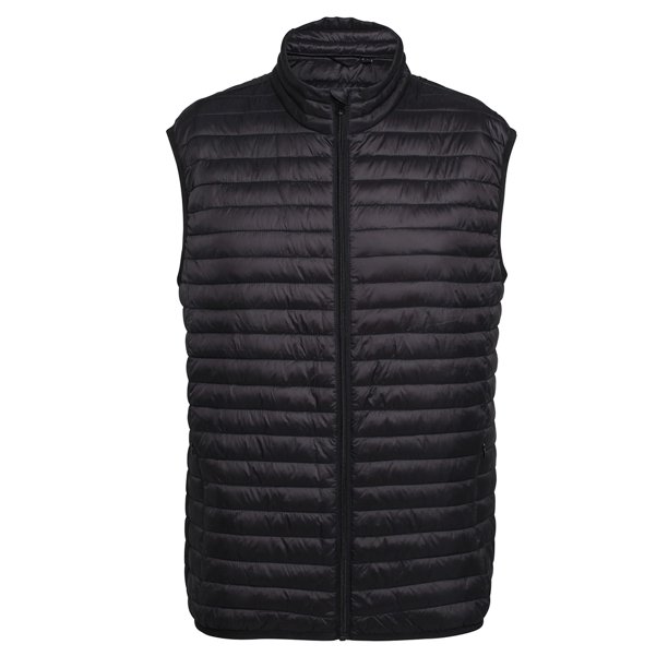 2786 - Chaleco acolchado modelo Tribe Fineline para hombre (Negro) 2786 UTRW5016_black