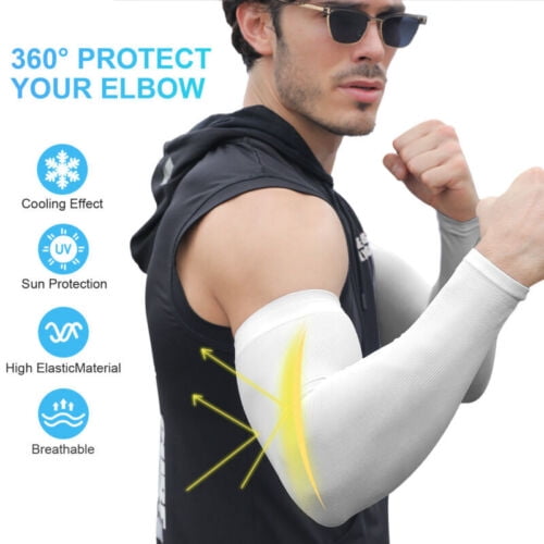 2/5/10/50 Pairs UV Protection Cooling Arm Sleeves Men Women Sunblock Cooler Protective Sports