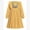Yellow, variant on Little Girl's Dress Mexican Ethnic Trendy Princess Long Sleeve Dresses Traditional Embroidery Floral Sundress