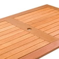 thumbnail image 4 of CorLiving Miramar Hardwood Outdoor Dining Set, 7pc, 4 of 8