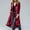Wine, variant on Miqool Long Velvet Cardigan for Women Elegant Open Front Long Sleeve Loose Jacket Outerwear Back Split Duster Coat with Pockets